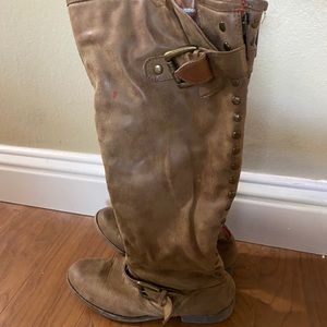 Steve Madden Knee High Brown Boots